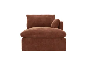 Willow Apt Muse Rust Right Arm Facing Chaise Sofa Module by James Lane, a Sofas for sale on Style Sourcebook