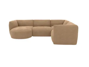 Dillon Avon Honey 4 Seater Corner Modular With Round Chaise by James Lane, a Sofas for sale on Style Sourcebook