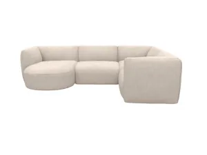 Dillon Noa Desert 4 Seater Corner Modular With Round Chaise by James Lane, a Sofas for sale on Style Sourcebook