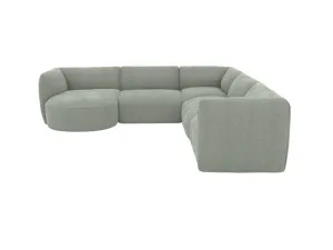 Dillon Avon Sage 5 Seater Corner Modular With Round Chaise by James Lane, a Sofas for sale on Style Sourcebook