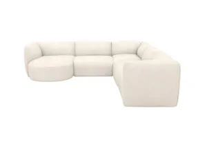 Dillon Tribute Ice 5 Seater Corner Modular With Round Chaise by James Lane, a Sofas for sale on Style Sourcebook