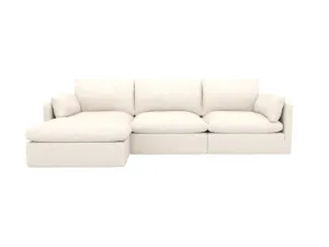 Willow Apt Noa Fog 3 Seater Chaise Sofa by James Lane, a Sofas for sale on Style Sourcebook