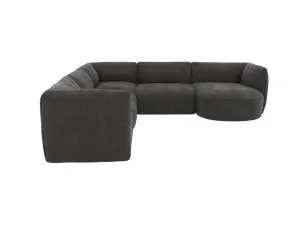 Dillon California Charcoal Corner Modular Sofa with Chaise RAF - 5 Seater by James Lane, a Sofas for sale on Style Sourcebook
