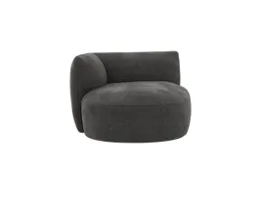 Dillon California Charcoal Round Chaise Left Arm Facing Module by James Lane, a Sofas for sale on Style Sourcebook