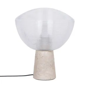 Mycone Travertine Glass Table Lamp by James Lane, a Lighting for sale on Style Sourcebook