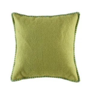 Elio Green Cushion 50 cm x 50 cm by Kas Australia, a Cushions, Decorative Pillows for sale on Style Sourcebook