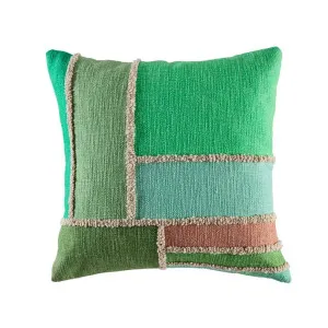 Faro Green Cushion 50 cm x 50 cm by Kas Australia, a Cushions, Decorative Pillows for sale on Style Sourcebook