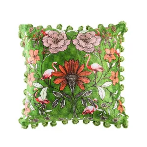 Orient Green Cushion 50 cm x 50 cm by Kas Australia, a Cushions, Decorative Pillows for sale on Style Sourcebook