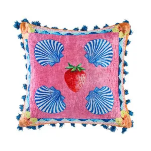 Strawberry Multi Cushion 50 cm x 50 cm by Kas Australia, a Cushions, Decorative Pillows for sale on Style Sourcebook