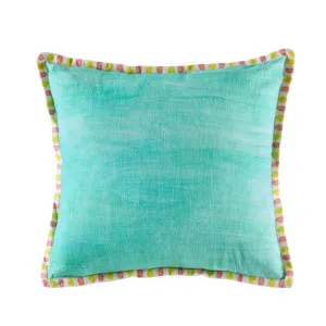 Valencia Mint Cushion 50 cm x 50 cm by Kas Australia, a Cushions, Decorative Pillows for sale on Style Sourcebook
