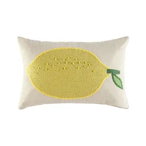 Lemon Cushion 60 cm x 40 cm by Kas Australia, a Cushions, Decorative Pillows for sale on Style Sourcebook