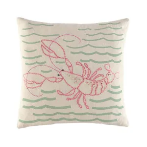 Lobster Cushion 50 cm x 50 cm by Kas Australia, a Cushions, Decorative Pillows for sale on Style Sourcebook