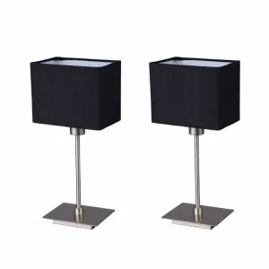 Pueblo Table Lamp Set of 2 Black by Lexi Lighting, a Lighting for sale on Style Sourcebook