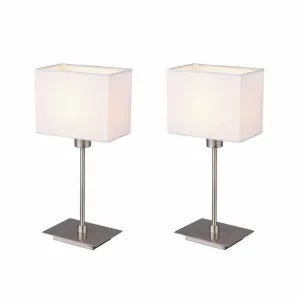 Pueblo Table Lamp Set of 2 White by Lexi Lighting, a Lighting for sale on Style Sourcebook