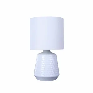 Hyde Table Lamp White by Lexi Lighting, a Lighting for sale on Style Sourcebook
