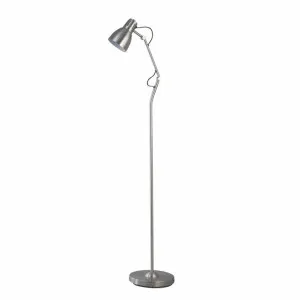 Nord Floor Lamp Satin Chrome by Lexi Lighting, a Lighting for sale on Style Sourcebook