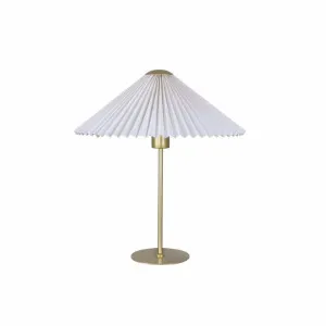 Peck Table Lamp Gold White by Lexi Lighting, a Lighting for sale on Style Sourcebook