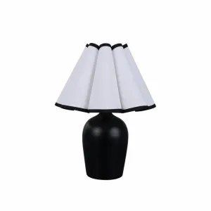 Wilma Table Lamp White Black by Lexi Lighting, a Lighting for sale on Style Sourcebook