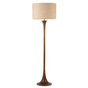 Soraya Floor Lamp Walnut by Lexi Lighting, a Lighting for sale on Style Sourcebook