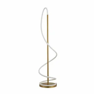Lyona Floor Lamp Gold by Lexi Lighting, a Lighting for sale on Style Sourcebook