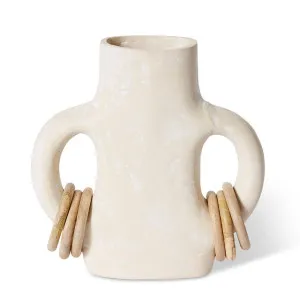 Abdou Vessel Ivory Natural by Elme Living, a Vases & Jars for sale on Style Sourcebook