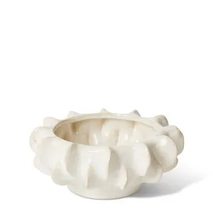 Kanika Bowl White by Elme Living, a Vases & Jars for sale on Style Sourcebook