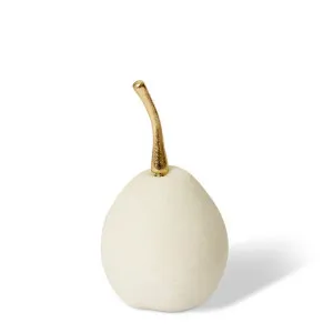 Kawzi Pear White Gold by Elme Living, a Statues & Ornaments for sale on Style Sourcebook