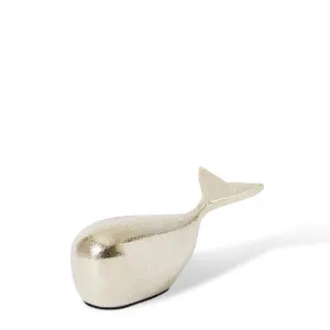 Whale Sculpture Nickel by Elme Living, a Statues & Ornaments for sale on Style Sourcebook