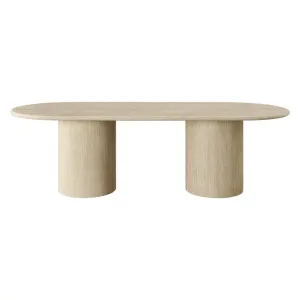 Athens Travertine Marble Dining Table - 240cm by James Lane, a Dining Tables for sale on Style Sourcebook