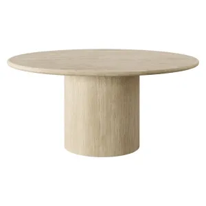 Athens Dining Table Mocha Travertine Marble Round by James Lane, a Dining Tables for sale on Style Sourcebook