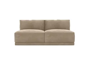 Haven Muse Soft Brown 2 Seater Armless Sofa Module by James Lane, a Sofas for sale on Style Sourcebook