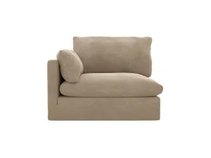 Willow Muse Soft Brown 1 Seat Left Arm Facing Sofa Module by James Lane, a Sofas for sale on Style Sourcebook