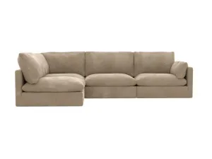 Willow Muse Soft Brown Corner Modular Sofa LAF Terminal - 4 Seater by James Lane, a Sofas for sale on Style Sourcebook