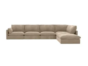 Willow Muse Soft Brown Modular Sofa RAF Terminal - 6 Seater by James Lane, a Sofas for sale on Style Sourcebook
