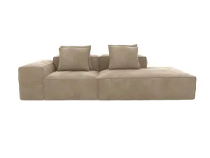 Riley Muse Soft Brown Modular Sofa Right Terminal - 3 Seater by James Lane, a Sofas for sale on Style Sourcebook