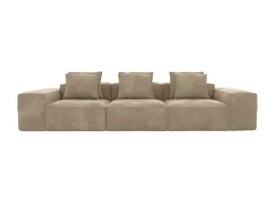 Riley Muse Soft Brown Modular Sofa - 3 Seater by James Lane, a Sofas for sale on Style Sourcebook