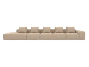 Riley Muse Driftwood Modular Sofa Left Terminal - 6 Seater by James Lane, a Sofas for sale on Style Sourcebook