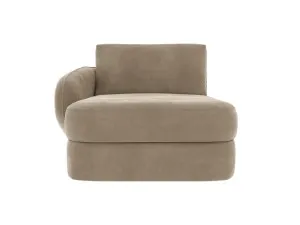Esme Muse Soft Brown Left Arm Facing Chaise Module by James Lane, a Sofas for sale on Style Sourcebook