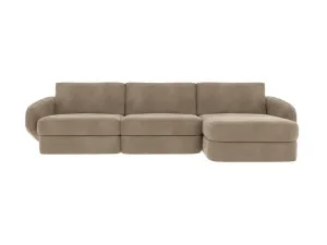 Esme Muse Soft Brown Chaise Sofa Right Arm Facing - 3 Seater by James Lane, a Sofas for sale on Style Sourcebook