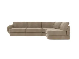 Esme Muse Soft Brown Sofa - 4 Seater RAF Terminal by James Lane, a Sofas for sale on Style Sourcebook