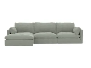 Willow Avon Sage Chaise Sofa - 3 Seater by James Lane, a Sofas for sale on Style Sourcebook