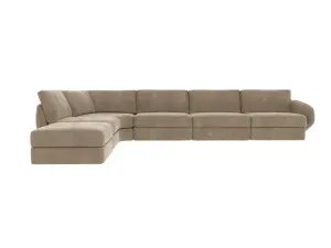 Esme Muse Soft Brown Sofa - 6 Seater LAF Terminal by James Lane, a Sofas for sale on Style Sourcebook