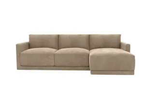 Haven Apt Muse Soft Brown Chaise Right Facing Sofa by James Lane, a Sofas for sale on Style Sourcebook
