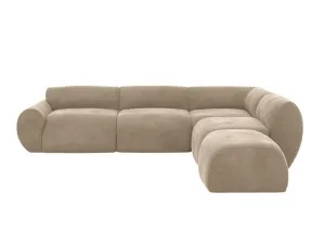 Malmo Muse Soft Brown Sofa - 5 Seater RAF Terminal by James Lane, a Sofas for sale on Style Sourcebook