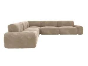 Beckett Muse Soft Brown Modular Corner Sofa - 7 Piece by James Lane, a Sofas for sale on Style Sourcebook