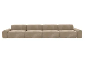 Beckett Muse Soft Brown Modular Sofa - 4 Seater by James Lane, a Sofas for sale on Style Sourcebook