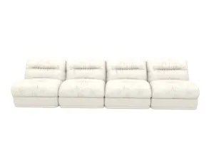 Reva Boucle Ivory 4 Seater Modular Sofa by James Lane, a Sofas for sale on Style Sourcebook