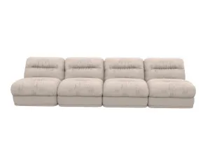 Reva Boucle Pumice 4 Seater Modular Sofa by James Lane, a Sofas for sale on Style Sourcebook