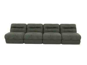 Reva Tribute Dark Jade 4 Seater Modular Sofa by James Lane, a Sofas for sale on Style Sourcebook