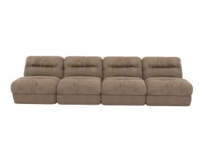 Reva Tribute Walnut 4 Seater Modular Sofa by James Lane, a Sofas for sale on Style Sourcebook